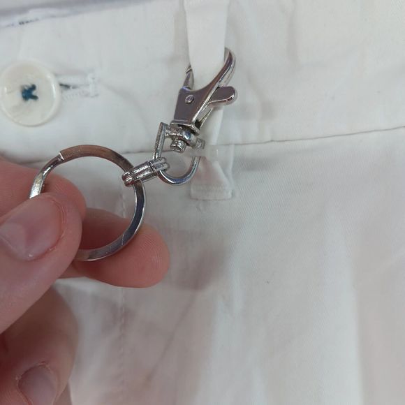 NWT Denim & Flower Women MSRP $48 White Chino Bermuda Style Shorts SZ 29 Stretch - Picture 6 of 16